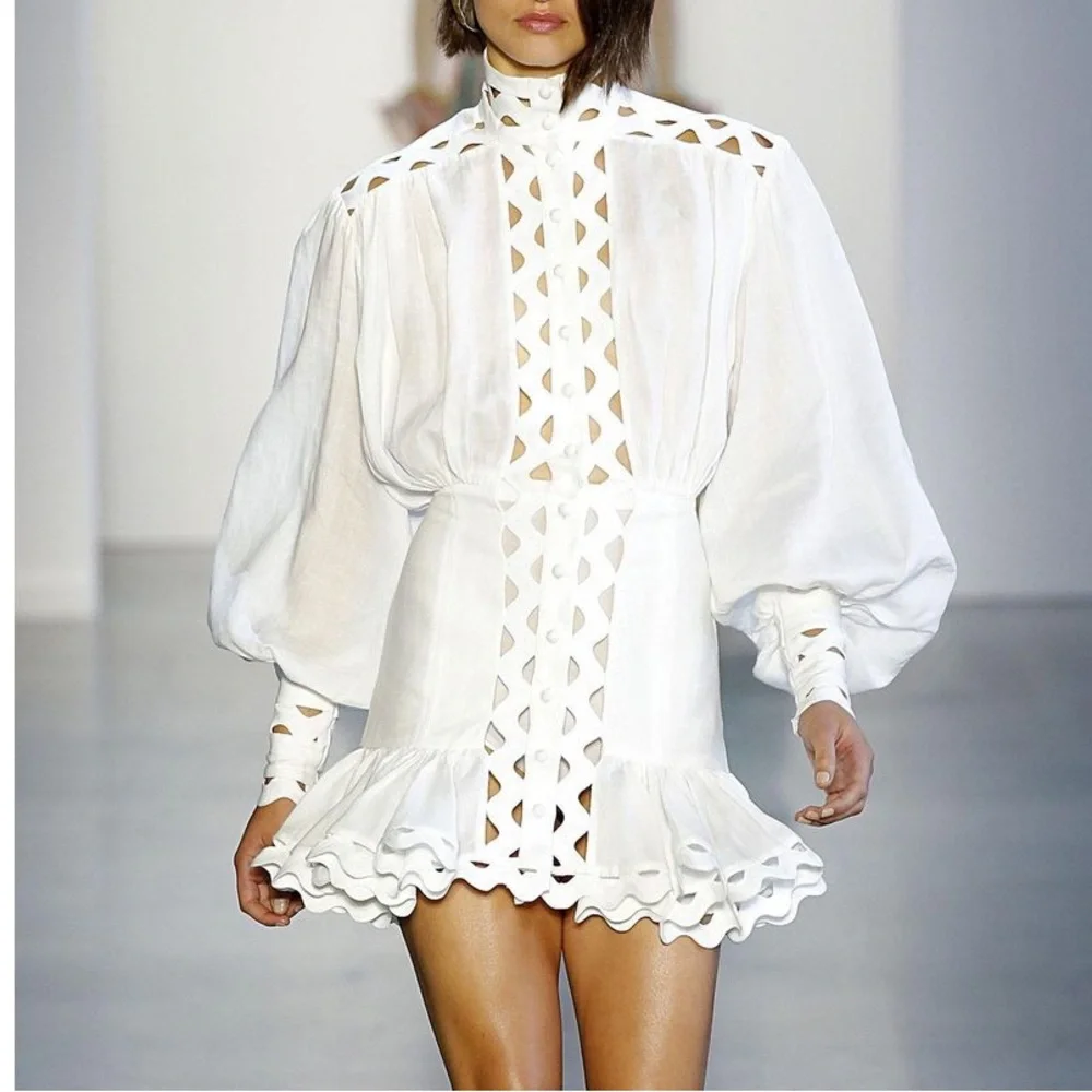Zimmermann Ninety Six Wave Short Dress, Brand New - size 1 - SOLD OUT IN STORES - Picture 1 of 7